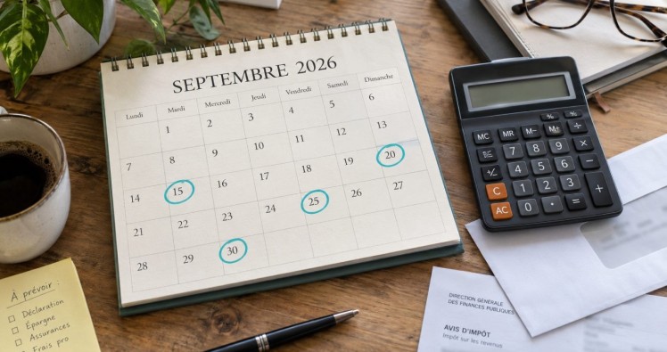 Impôts : les 5 dates à ne pas manquer en septembre 2026